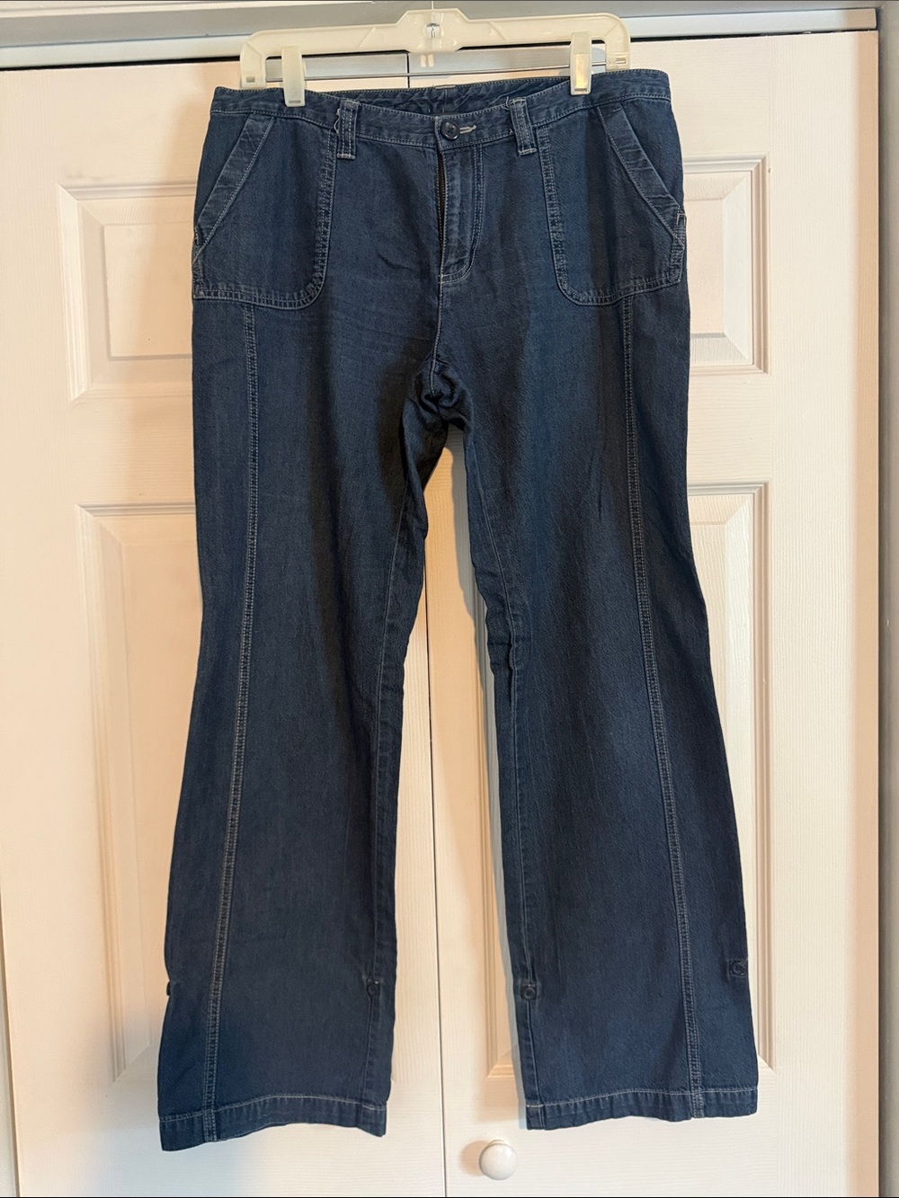 Eddie Bauer Dark Wash Convertible Jeans size 12